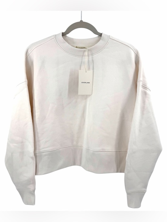 Everlane Tops - Everlane Cropped Luxe Fleece Sweatshirt in bone Size S